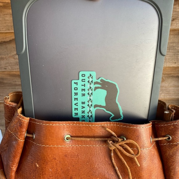 Vintage Hand Crafted Rugged Leather Backpack Book Bag - Picture 14 of 16